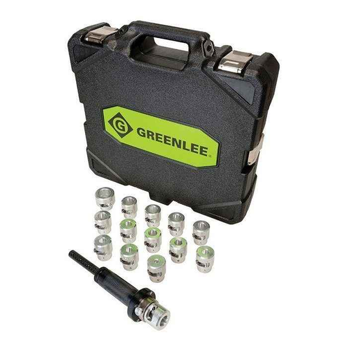 Greenlee Cable End Stripping Tool Kit with 14 Bushings for THHN Copper Conductor #6 AWG - 500 MCM