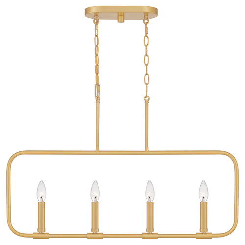 Quoizel  Transitional Linear chandelier 4 light QZL-ABR432