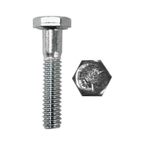 Minerallac Grade 5 Hex Head Cap Screw 3/8-16 x 2-1/2" Zinc Plated Medium Carbon Steel, 100 Pack