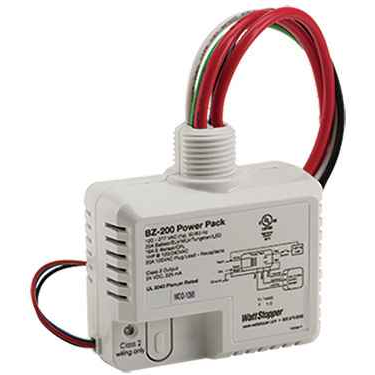 Pass & Seymour BZ200 Wattstopper 24 VDC Universal Voltage Power Pack, UL 2043 Plenum Rated, Auto On/Off