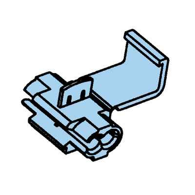 Scotchlok 560 IDC Double Run or Tap Connector 18-16 AWG Light Blue Flame Retardant Bulk Pack