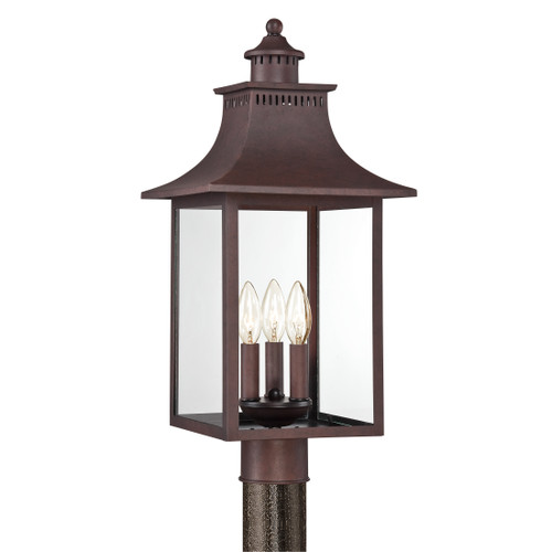 Quoizel QZL-CCR9010 Traditional Outdoor post lantern 10"