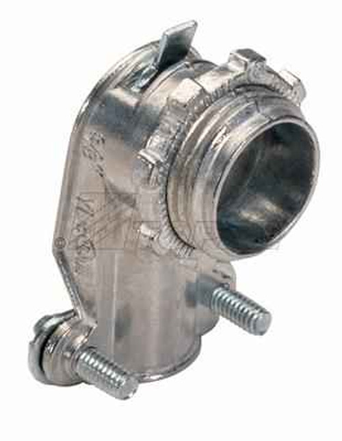Topaz Lighting 105 1-1/2" 90° Squeeze Type BX-Flex Connector Topaz Lighting 105 1-1/2" 90° Squeeze Type BX-Flex Connector