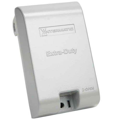 Intermatic WP1010MXD Extra-Duty Die-Cast In-Use Weatherproof Cover, Single-Gang, Vrt, 3.125" Gray