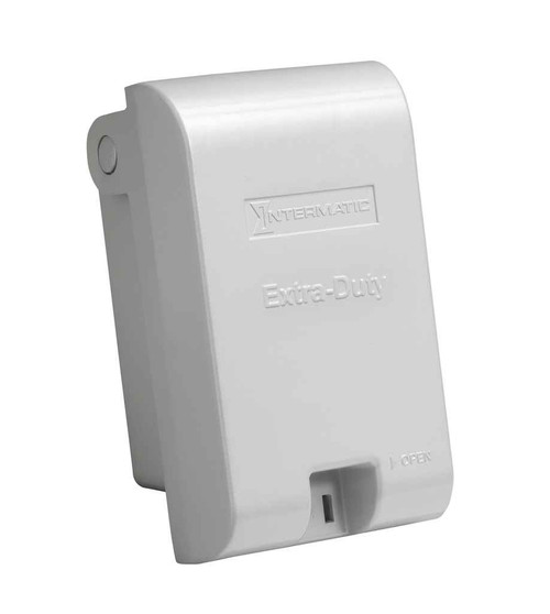 Intermatic WP3110MXD Extra-Duty Die-Cast In-Use Weatherproof Cover, Single-Gang, Vrt, 2.75" Gray