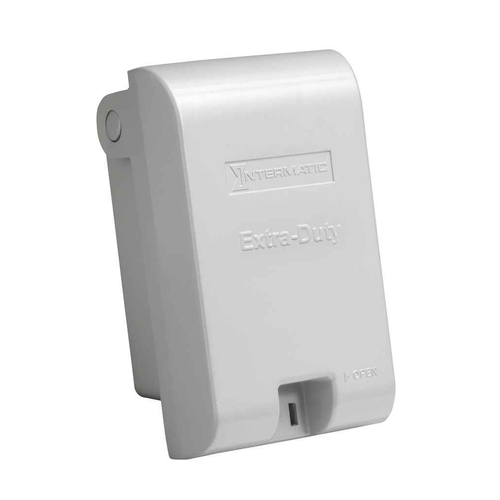 Intermatic Extra-Duty Die-Cast In-Use Weatherproof Cover Single-Gang Vertical 2.75" Gray