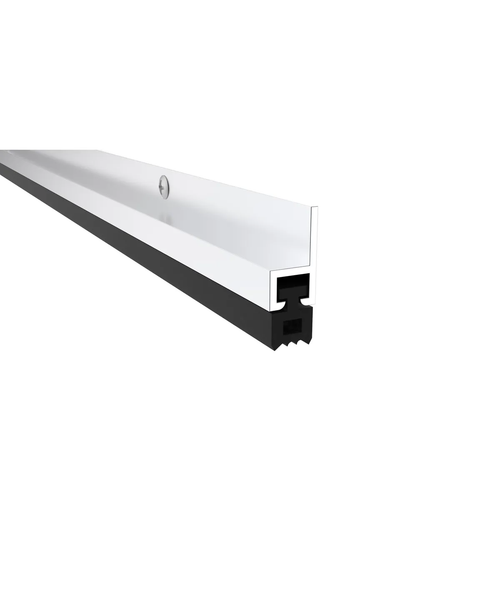 Pemko 296CR 36" x 80" Standard Perimeter Gasketing in Mill Finish Aluminum with Black Sponge EPDM Insert
