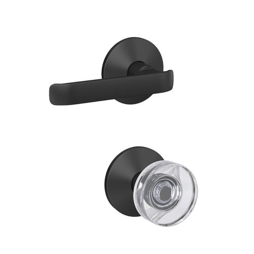 Schlage FC172 - Clybourn Lever by Dawes Knob Non Turning Double Dummy