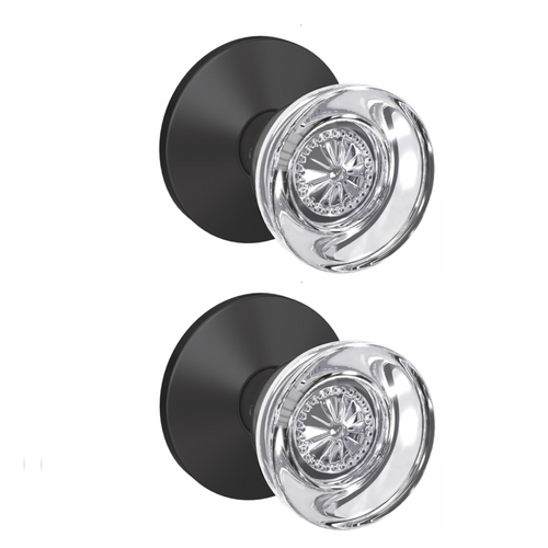 Schlage FC172 - Hobson Glass Knob by Hobson Glass Knob Non Turning Double Dummy