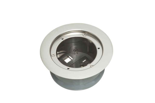 Arlington Industries FLBC4580NL InBox cover kit. Recessed receptacle and low voltage keystone for new concrete. Installs in Arlington's FLBC4500 and FLBC4502 box. Metallic nickel-plated brass cover.