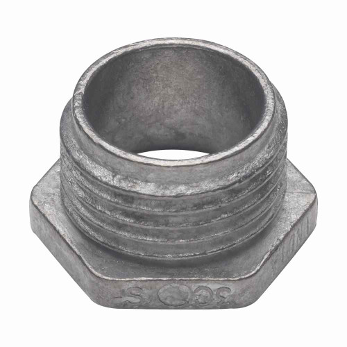 Crouse-Hinds 53D Eaton series conduit bushed (chase) nipple, Rigid/IMC, Non-insulated, Zinc die cast, 1-1/4"
