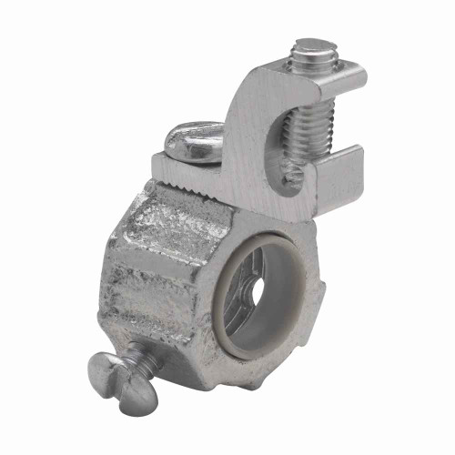 Crouse-Hinds GLL 6 Eaton series GLL grounding bushing, Rigid/IMC, Aluminum lug, #4-14 AWG, Malleable iron, 105°C temperature rating, Threaded, 2"