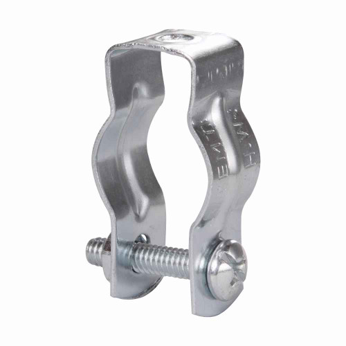 Crouse-Hinds 9 B Eaton series rigid/IMC cable and conduit hanger, EMT and rigid/IMC, 4" EMT conduit size, Steel, 4" rigid conduit size, With bolt