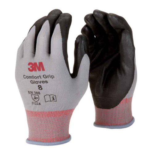 3M 7100034912 3M™ Comfort Grip Gloves, General Use, Size Medium, 120 Pair/Case