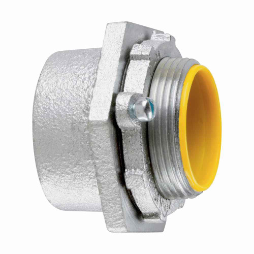 Crouse-Hinds MHUB10 Eaton series MHUB conduit hub, Malleable iron, 4"