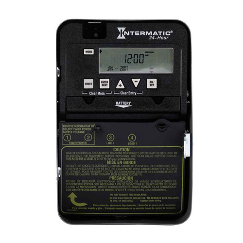 Intermatic ET1105C 24-Hour 1 Circuit Electronic Control, 120-277 VAC, SPST, Indoor Metal Enclosure Intermatic ET1105C 24-Hour 1 Circuit Electronic Control, 120-277 VAC, SPST, Indoor Metal Enclosure
