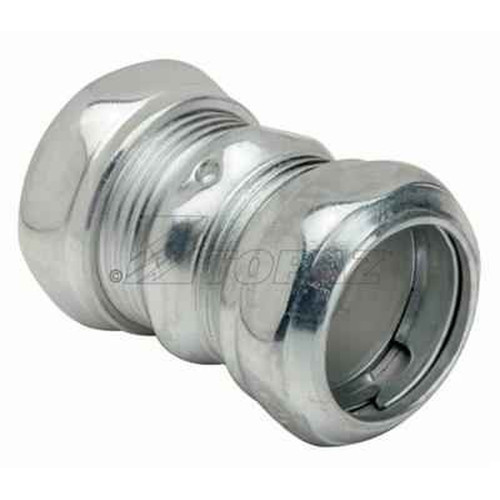 Topaz Lighting 662S 3/4" EMT Compression Coupling, Concrete-Tight, Zinc-Plated Steel