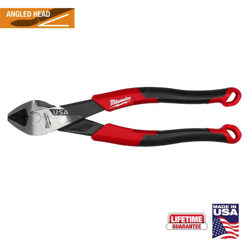 Milwaukee Tool MT558A 8" Angled Head Diagonal Comfort Grip Cutting Pliers (USA) Milwaukee Tool MT558A 8" Angled Head Diagonal Comfort Grip Cutting Pliers (USA)