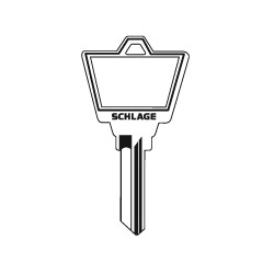 Schlage 35-140/35-141 5-Pin/6-Pin Large Bow Key Blank C Keyway, Embossed