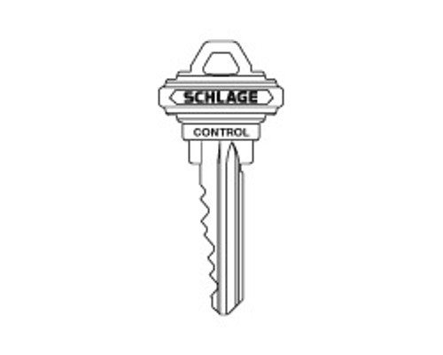 Schlage Commercial 48-056 Classic Cut Control Key For Full Size Core, Standard Bow, Embossed