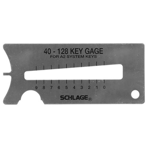 Schlage Commercial 40-128 Key Gage for A2 System