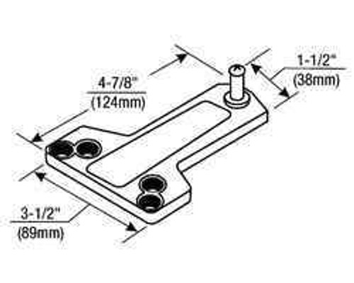 Norton Rixson 7500 Series Soffit Plate - Standard Soffit Plate, Non Hold Open