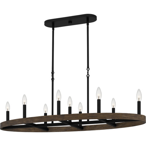Quoizel QZL-HDR842 Farmhouse Linear chandelier 9 lights
