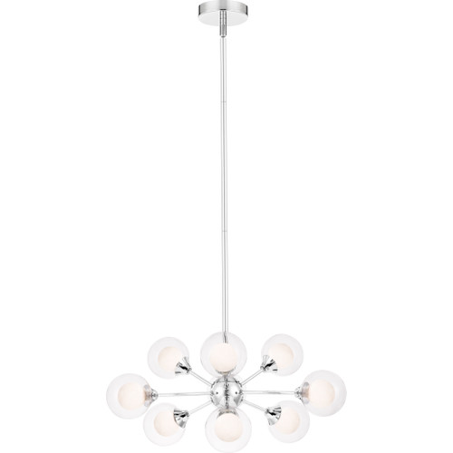 Quoizel  Contemporary 9 lgt chandelier chrome QZL-PCSB5009