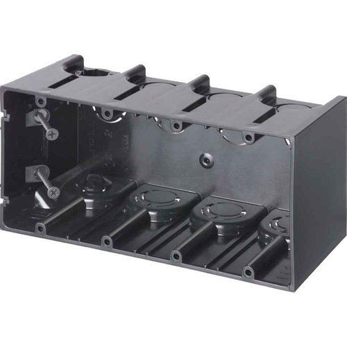 Arlington Industries One-Box Vertical Electrical Outlet Box - Durable Non-Metallic Construction, UL Listed, Made in USA