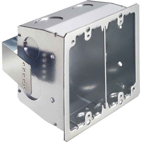 Arlington Industries Steel 4x4 Retrofit Box 2-Gang Plated Steel 2-Hour Fire Rated Electrical Enclosure