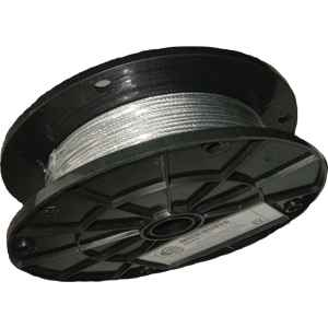 Arlington Industries Galvanized Braided Wire 500ft Roll .080" Diameter 75lb Capacity Professional Grade
