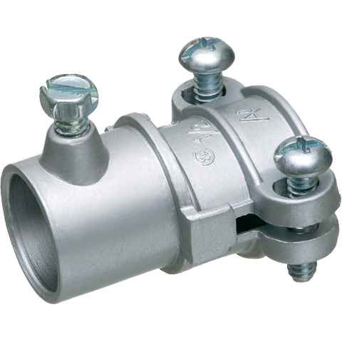 Arlington Industries Zinc Die-Cast Combination Couplings EMT Set-Screw to Flex/Non-Metallic Silver Finish
