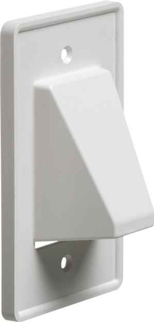 Arlington Industries Reversible Non-Metallic Cable Entrance Plates - White, Paintable Arlington Industries Reversible Non-Metallic Cable Entrance Plates - White, Paintable