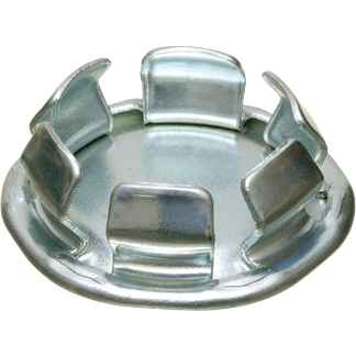 Arlington Industries Steel Snap-In Knockout Blanks - Zinc Plated Silver Finish