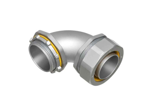 Arlington Industries 90-Degree Zinc Die-Cast Connectors for Use With Metallic and Non Metallic Liquid Tight Conduit, Type B only Arlington Industries 90-Degree Zinc Die-Cast Connectors for Use With Metallic and Non Metallic Liquid Tight Conduit, Type B only