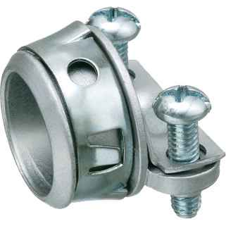 Arlington Industries Zinc Die-Cast NM Cable Connector with 2-Screw Clamp - 3/8" Trade Size Multi-Cable Support System