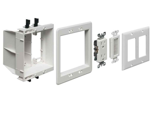 Arlington Industries Recessed Power & Low-Voltage TV Box - 2-Gang & 3-Gang Options (Box or Kit) Arlington Industries Recessed Power & Low-Voltage TV Box - 2-Gang & 3-Gang Options (Box or Kit)