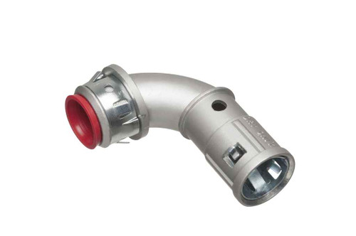Arlington Industries SNAP2IT® 90-Degree Zinc Cable Connectors with Insulated Throat - 1/2" & 1" Trade Sizes Arlington Industries SNAP2IT® 90-Degree Zinc Cable Connectors with Insulated Throat - 1/2" & 1" Trade Sizes