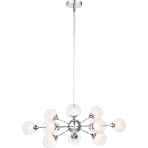Quoizel QZL-PCSB5012 Contemporary 12 lgt chandelier chrome