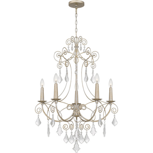 Quoizel QZL-MER5028 Traditional Chandelier 5 lights vintage.