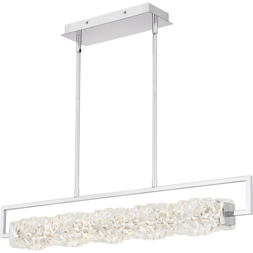 Quoizel  Contemporary Linear chandelier led light polished chr QZL-PCKLA137