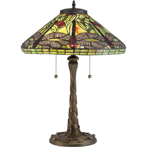 Quoizel QZL-TF2598 Traditional Table lamp tiffany 17.5"d