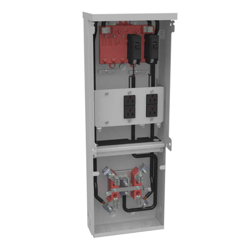 Milbank 4 Terminal Meter Socket Enclosure - Ring Type & Ringless Options, Horn Bypass & Main Breaker Variants, Surface Moun