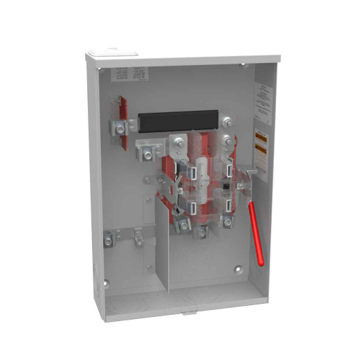 Milbank U3924-XL 4 Terminal Ringless Small Closing Plate Lever Bypass Side Bussed