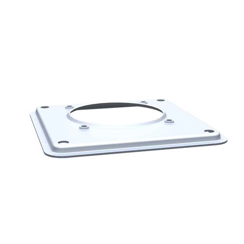 Milbank 5x5x0.25 Painted Steel Hub Adapter Plate, Large to Small Hub Opening with 4 Hub Screws