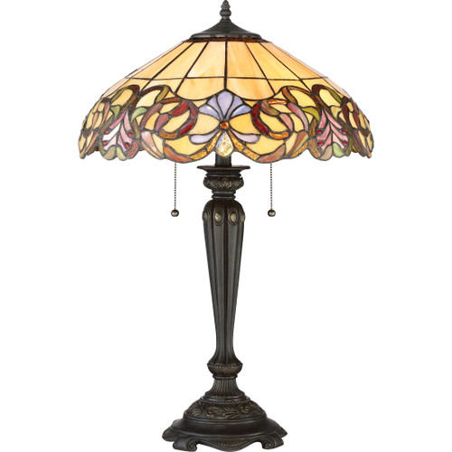Quoizel  Traditional Table lamp tiffany 18"d QZL-TF2802