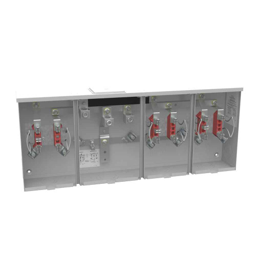 Milbank 4 Terminal Ringless Large Closing Plate 3 Position, 150 Ampere