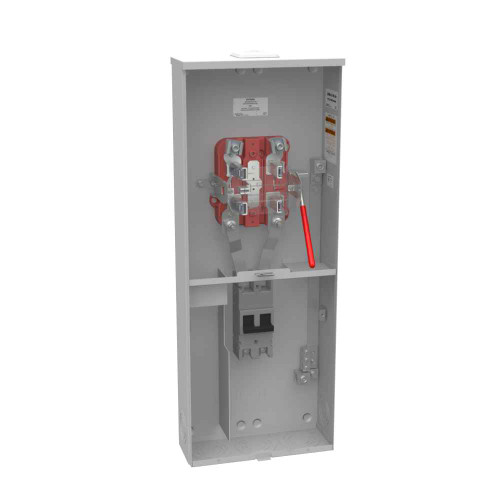 Milbank 5 Terminal Ringless Large Hub Open Adapt To Small Hub Open Lever Bypass with Main Breaker LISCO Approved