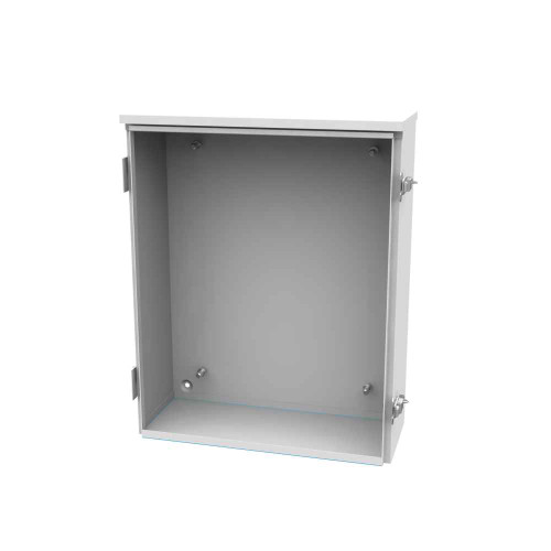 Milbank TC3R Hinge Cover Telephone Cabinet Enclosure Type 3R UL Listed Steel ANSI 61 Gray Back Panel