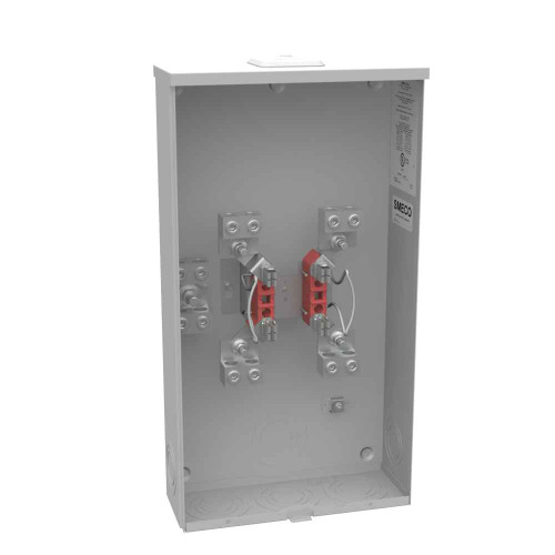 Milbank 4 Terminal Ringless Meter Socket 200A 1 Phase with Small Closing Plate